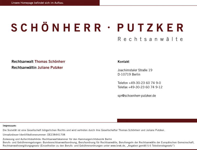 Rechtsanwälte Schönherr - Putzker